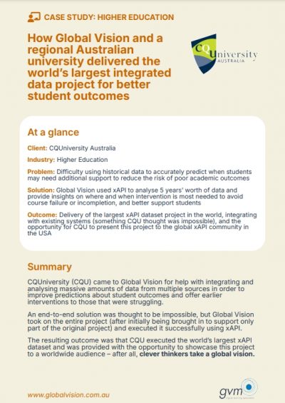 How Global Vision and an Australian university delivered the world’s largest integrated data project for better student outcomes